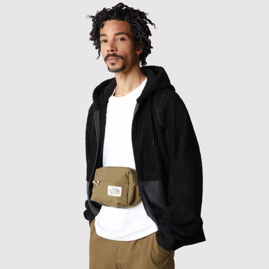 קפוצ'ון קפוצ'ון צמר רכס גברים שחור