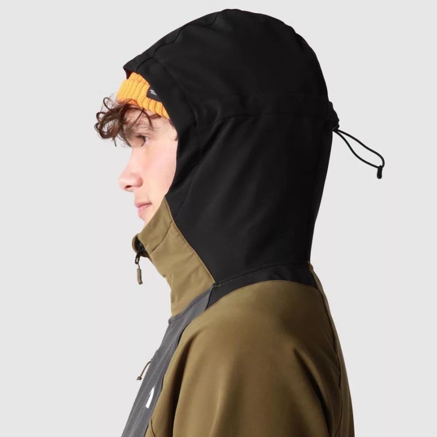 קפוצ\'ון קפוצ\'ון קפוצ\'ון רך אתלטי גברים זית צבאיים בצפון הפנים