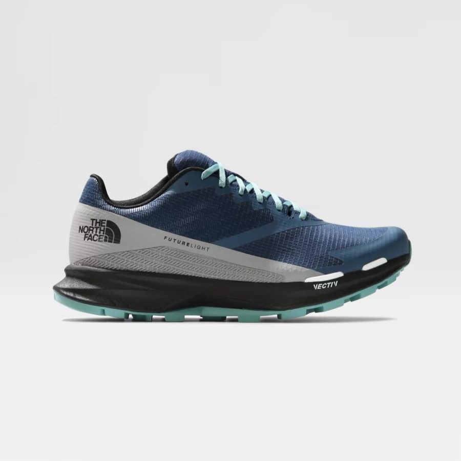 The North Face גברים כחולים מוצלים Vectiv Levitum נעלי ריצה לפיתוח אור העתיד