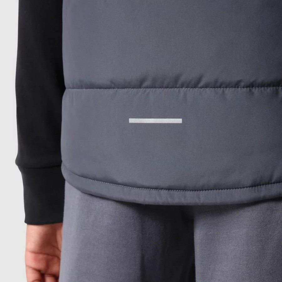 בני הנוער של ה-North Face לעולם לא מפסיקים ג\'ילט אפור סינתטי