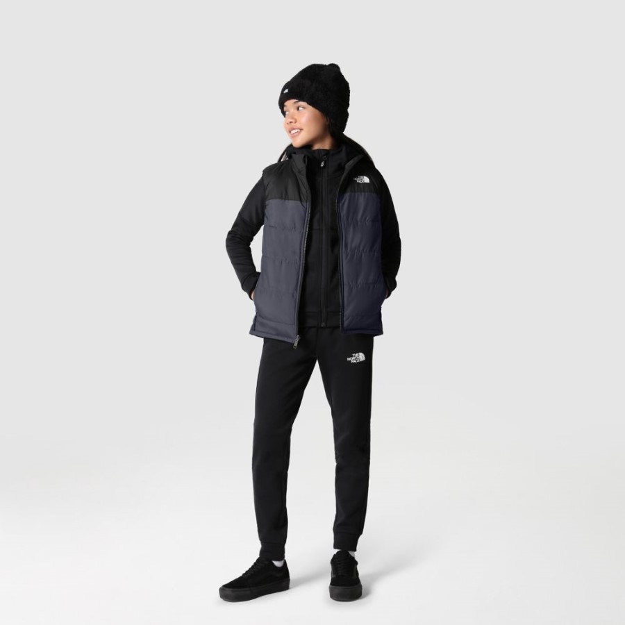 בני הנוער של ה-North Face לעולם לא מפסיקים ג\'ילט אפור סינתטי