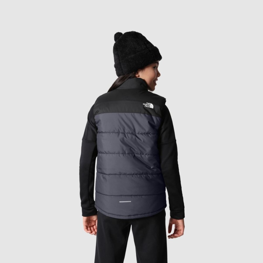 בני הנוער של ה-North Face לעולם לא מפסיקים ג\'ילט אפור סינתטי