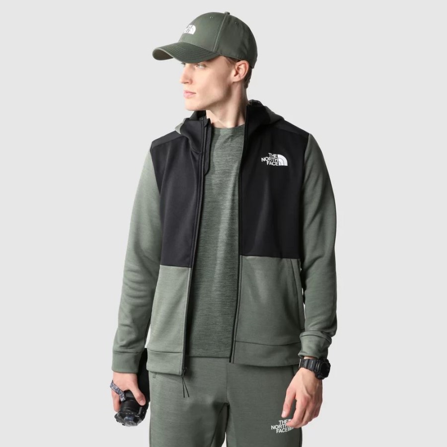 The North Face Thyme Dark Men אימון פליס מלא עם רוכסן