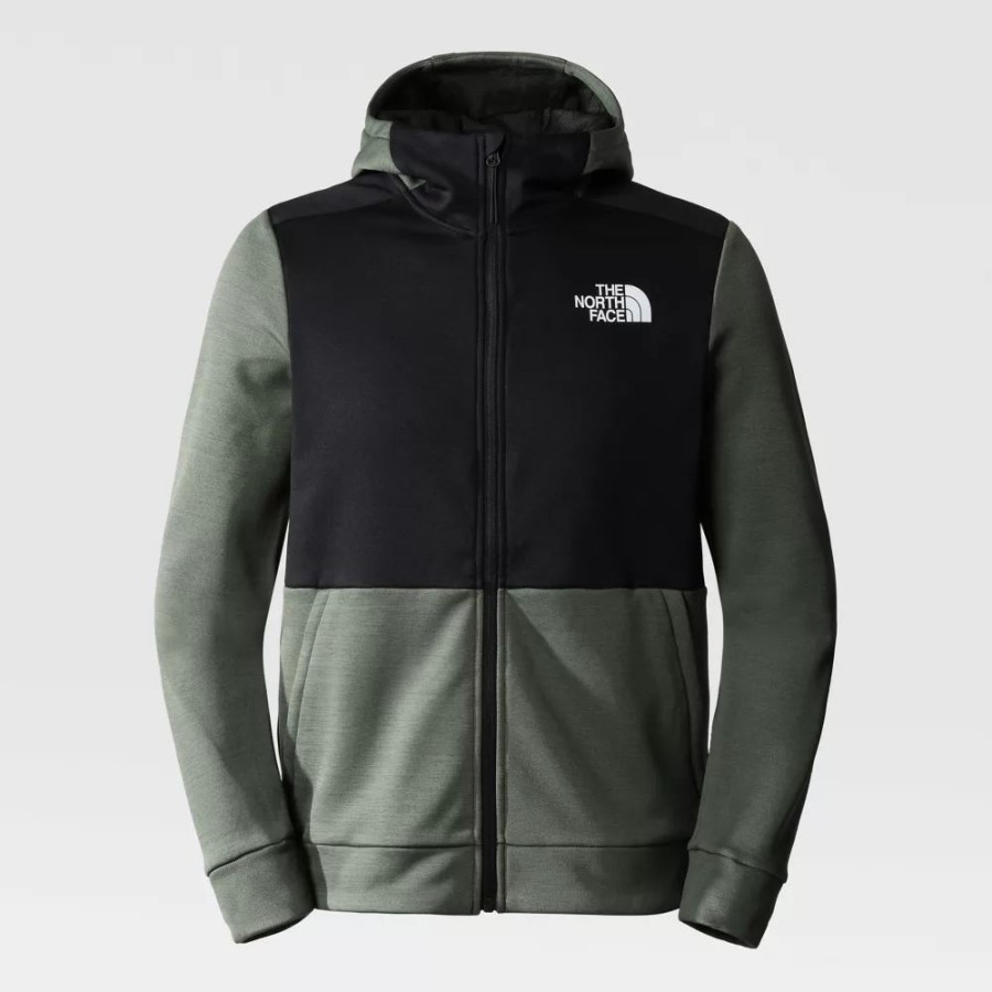 The North Face Thyme Dark Men אימון פליס מלא עם רוכסן
