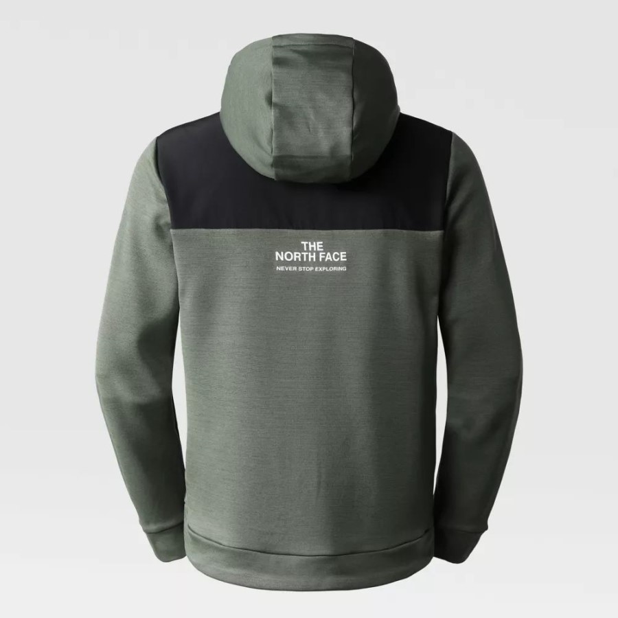 The North Face Thyme Dark Men אימון פליס מלא עם רוכסן