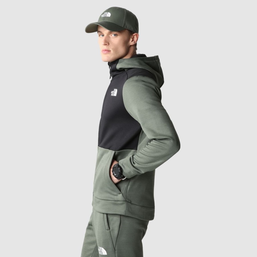 The North Face Thyme Dark Men אימון פליס מלא עם רוכסן