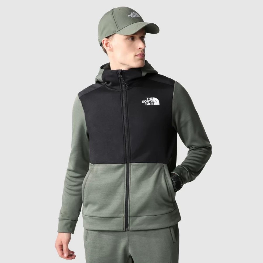 The North Face Thyme Dark Men אימון פליס מלא עם רוכסן