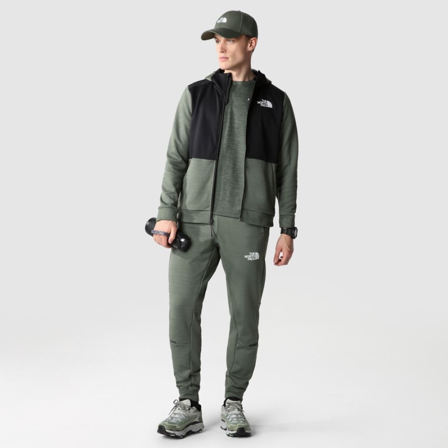 The North Face Thyme Dark Men אימון פליס מלא עם רוכסן