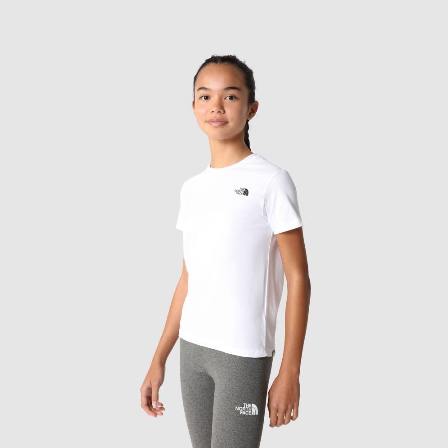 חולצת הטי-שירט הפשוטה כיפה של בני נוער שחורים לבן