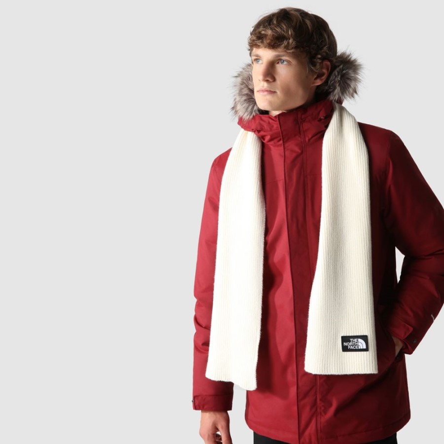 צעיף תיבת לוגו Tnf לבן עם הפנים הצפוני