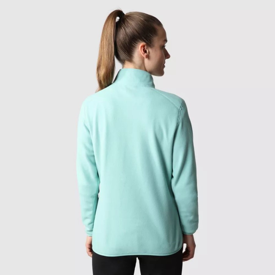 The North Face נשים 100 Glacier 1/4 צמר ווסאבי רוכסן