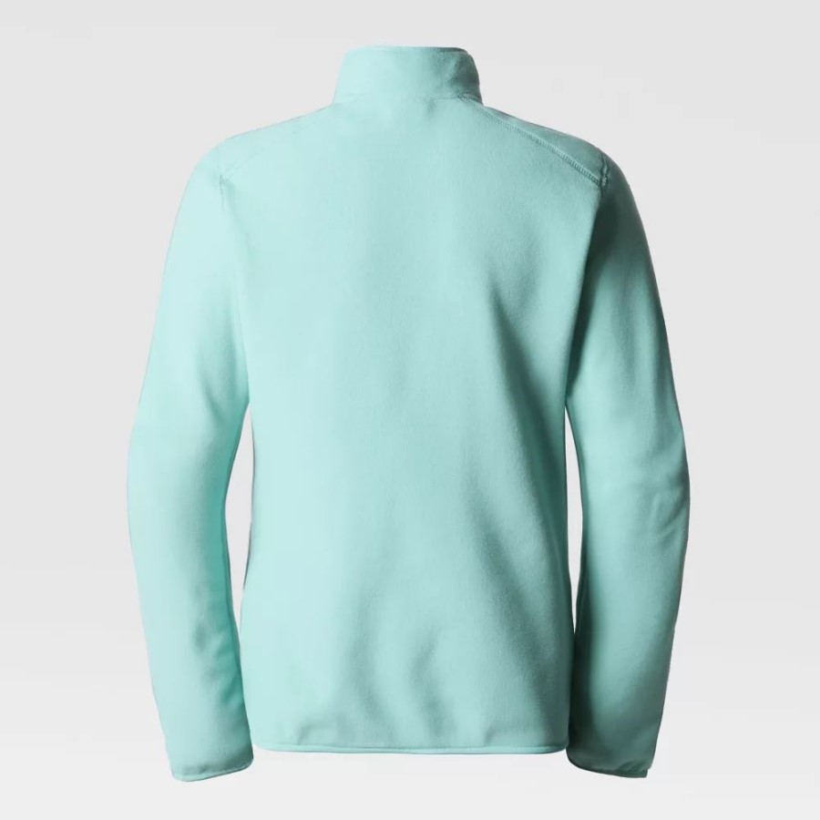 The North Face נשים 100 Glacier 1/4 צמר ווסאבי רוכסן