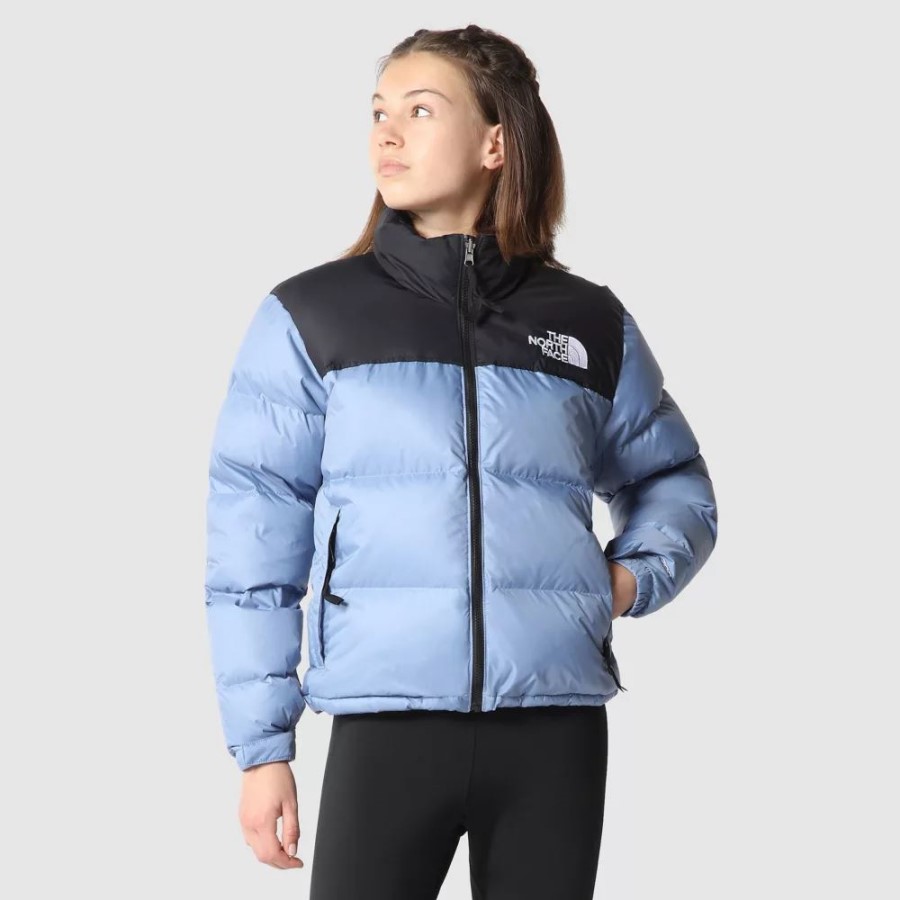 The North Face נשים 1996 ז'קט רטרו Nuptse עממי כחול