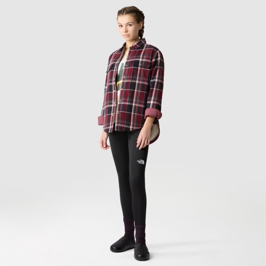 The North Face נשים קמפשייר חולצת ג\'ינג\'ר גדולה