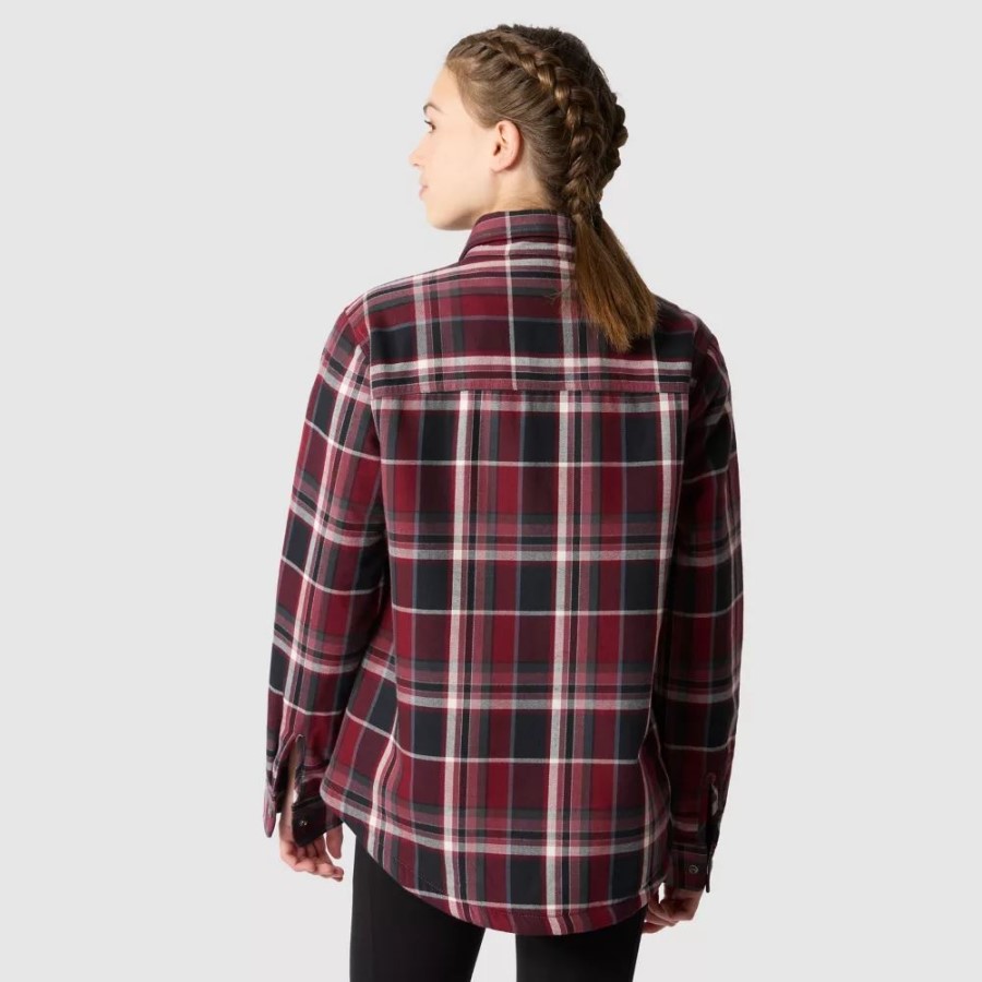 The North Face נשים קמפשייר חולצת ג\'ינג\'ר גדולה