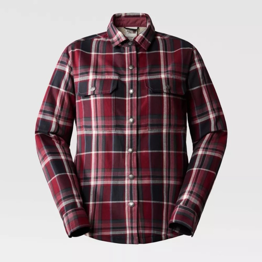 The North Face נשים קמפשייר חולצת ג\'ינג\'ר גדולה