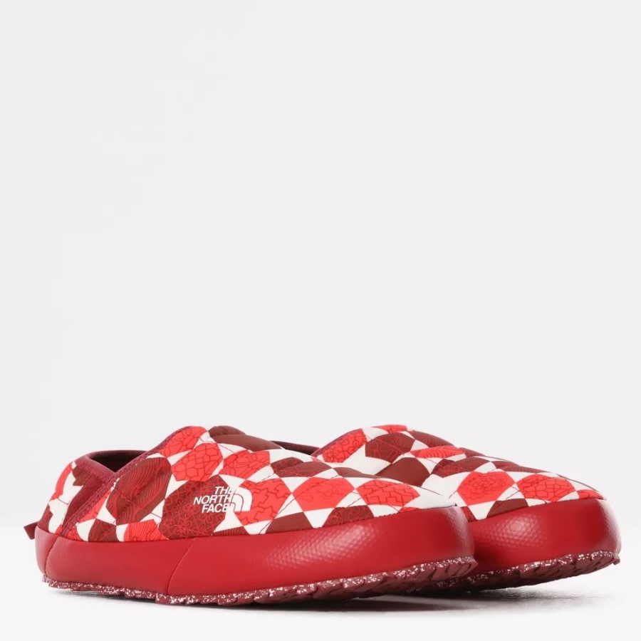 The North Face נשים Thermoball V Traction Winter פרדות אדום לוהט