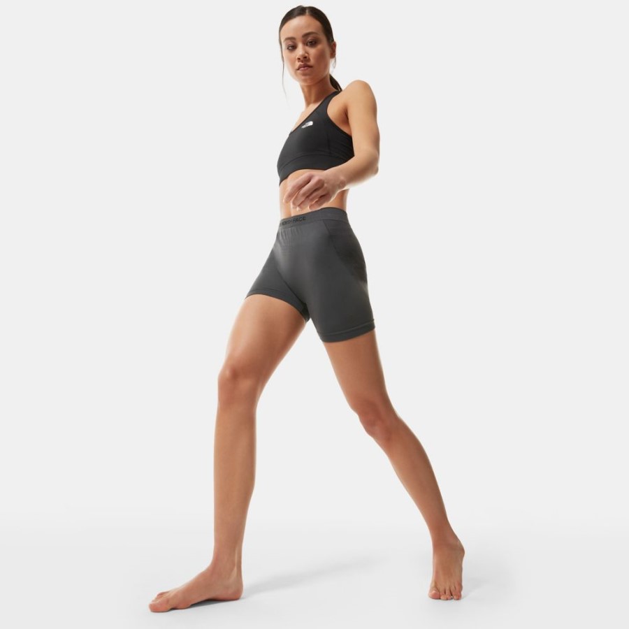 מכנסי בוקסר אקטיביים לנשים אפור הפנים הצפוני