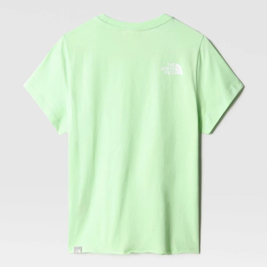 נשים קואורדינטות שרוולים קצרים חולצת טריקו פטינה ירוקה הפנים הצפונית