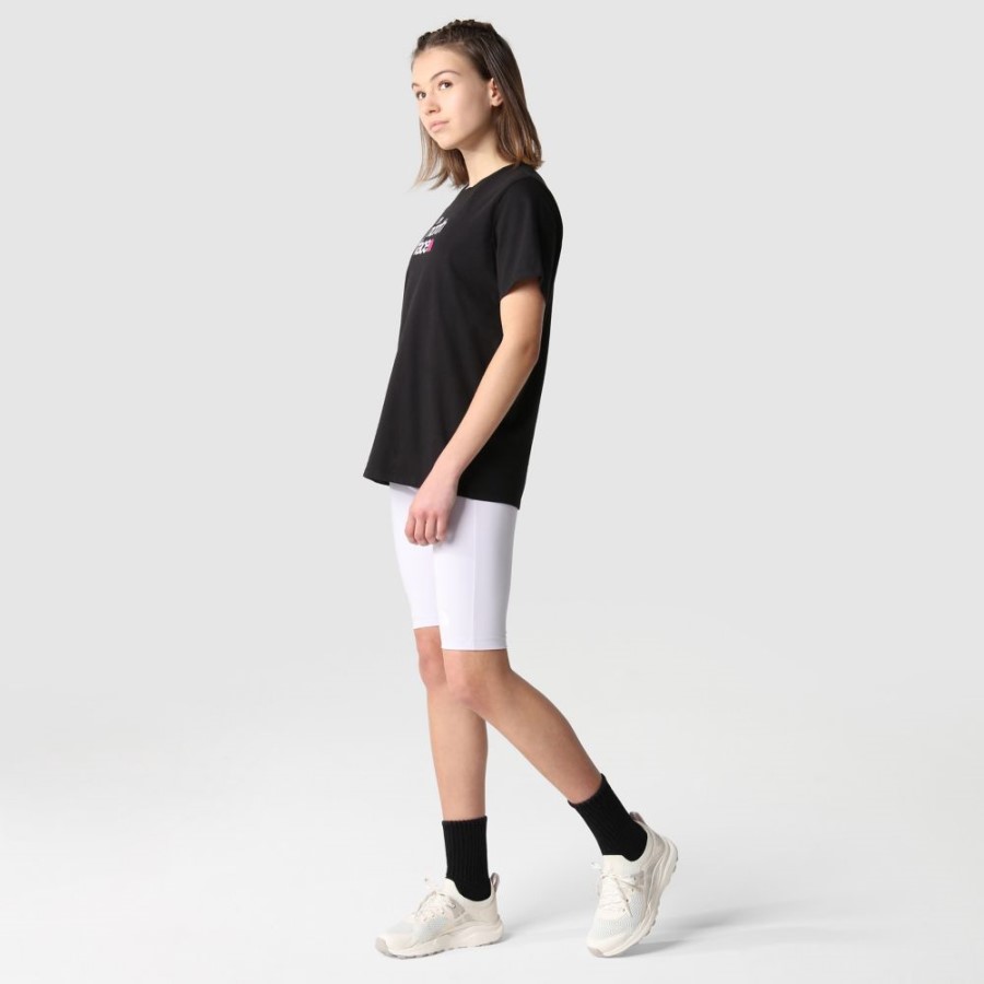 חולצת טריקו גרפית של קרן נשים הצפון פנים שחורה