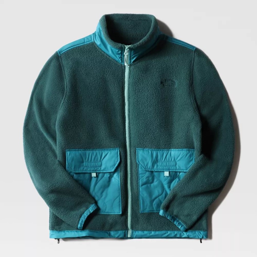 נשים Royal Arch מעיל צמר רוכסן מלא The North Face ירוק