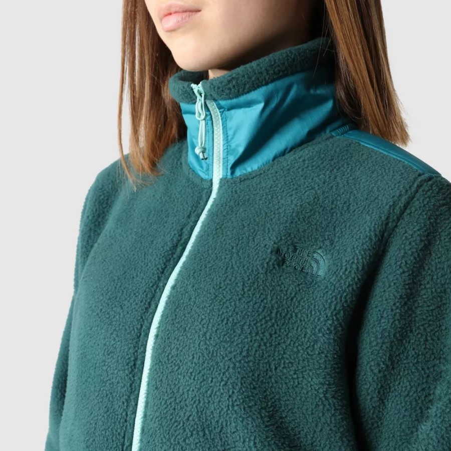 נשים Royal Arch מעיל צמר רוכסן מלא The North Face ירוק