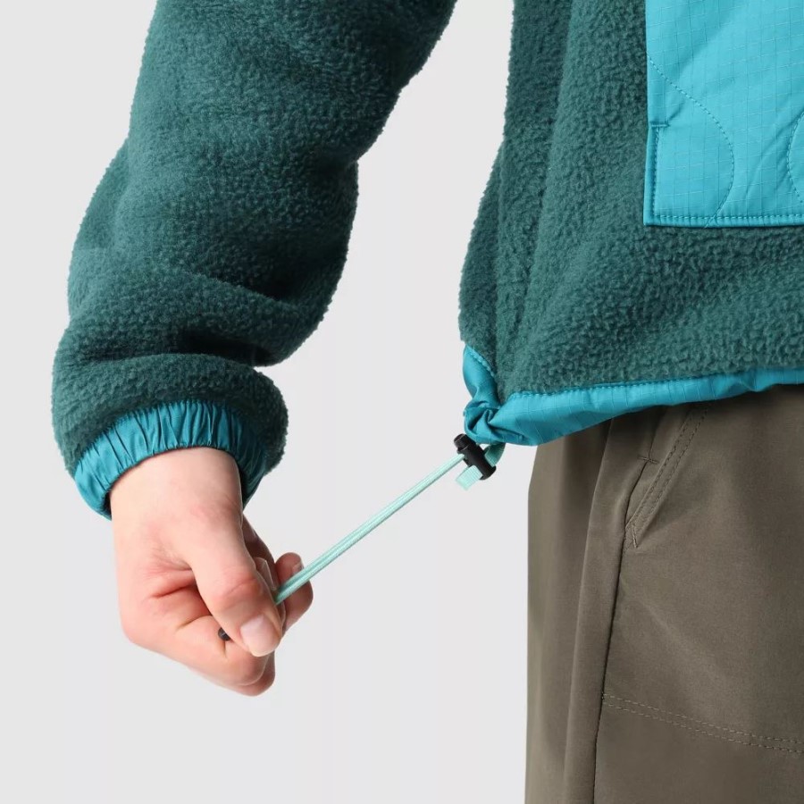 נשים Royal Arch מעיל צמר רוכסן מלא The North Face ירוק