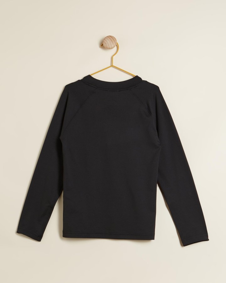 חולצת שמש שחורה עם שרוול ארוך לילדים בני נוער הצפון