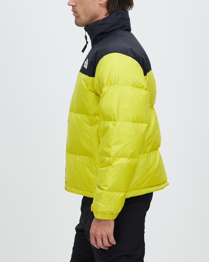 1996 ז\'קט רטרו Nuptse The North Face חומצה צהוב