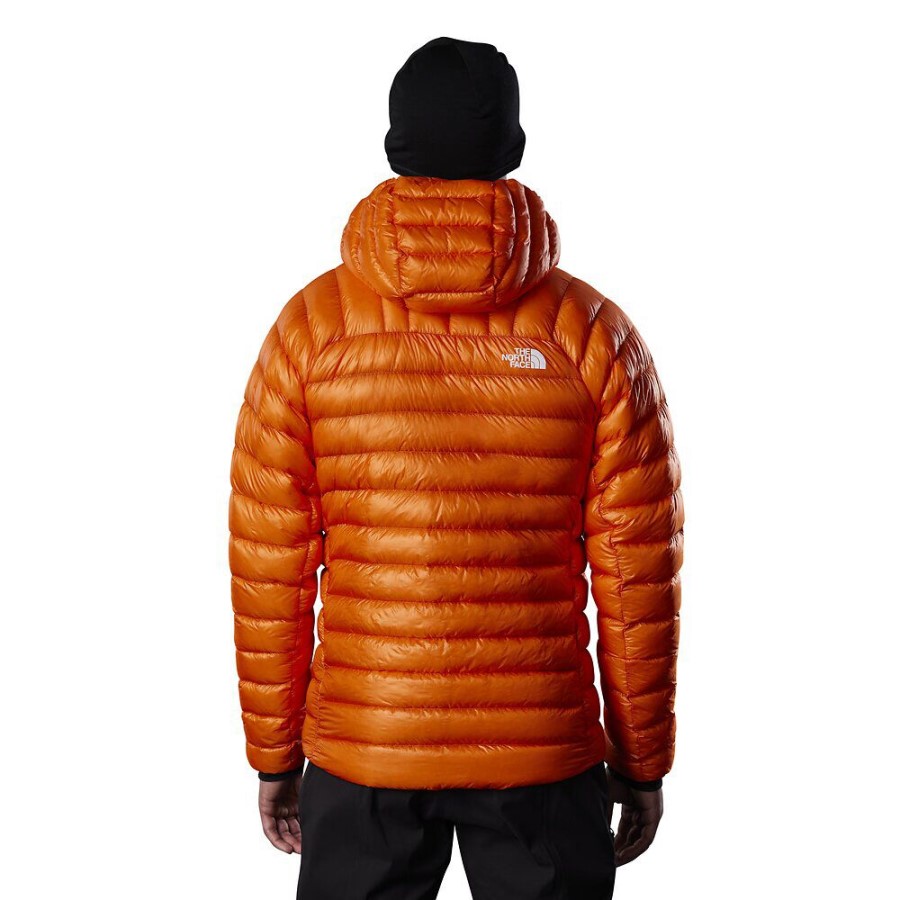 גברים פסגה למטה קפוצ'ון אדום כתום הפנים הצפוני