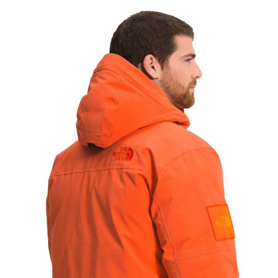 מסע גברים כתום אדום Mcmurdo Parka The North Face