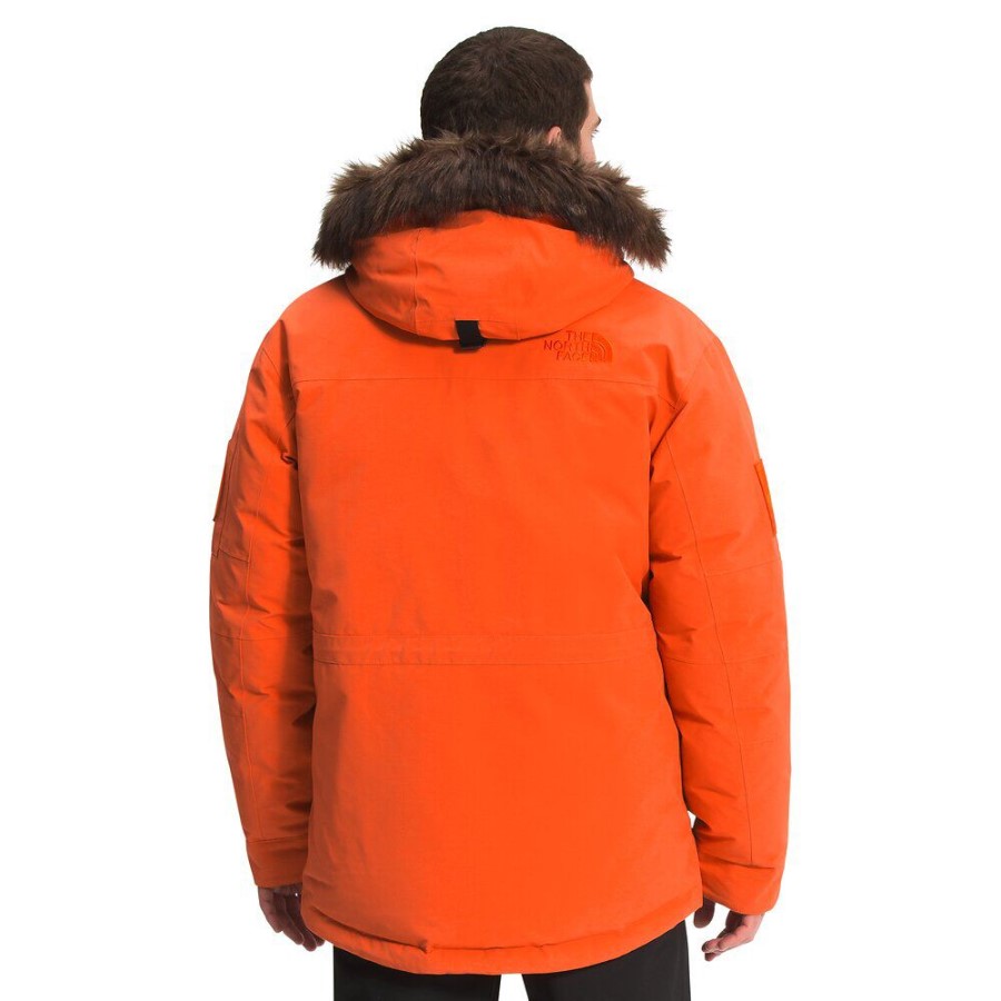 מסע גברים כתום אדום Mcmurdo Parka The North Face