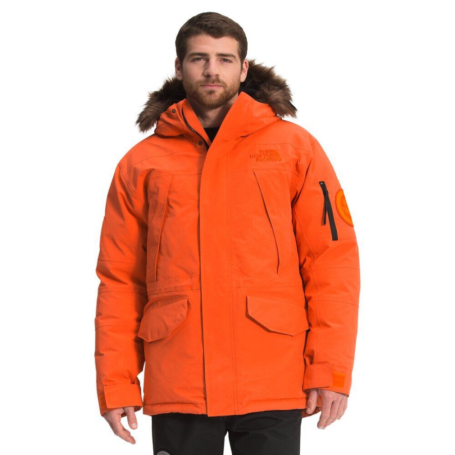 מסע גברים כתום אדום Mcmurdo Parka The North Face