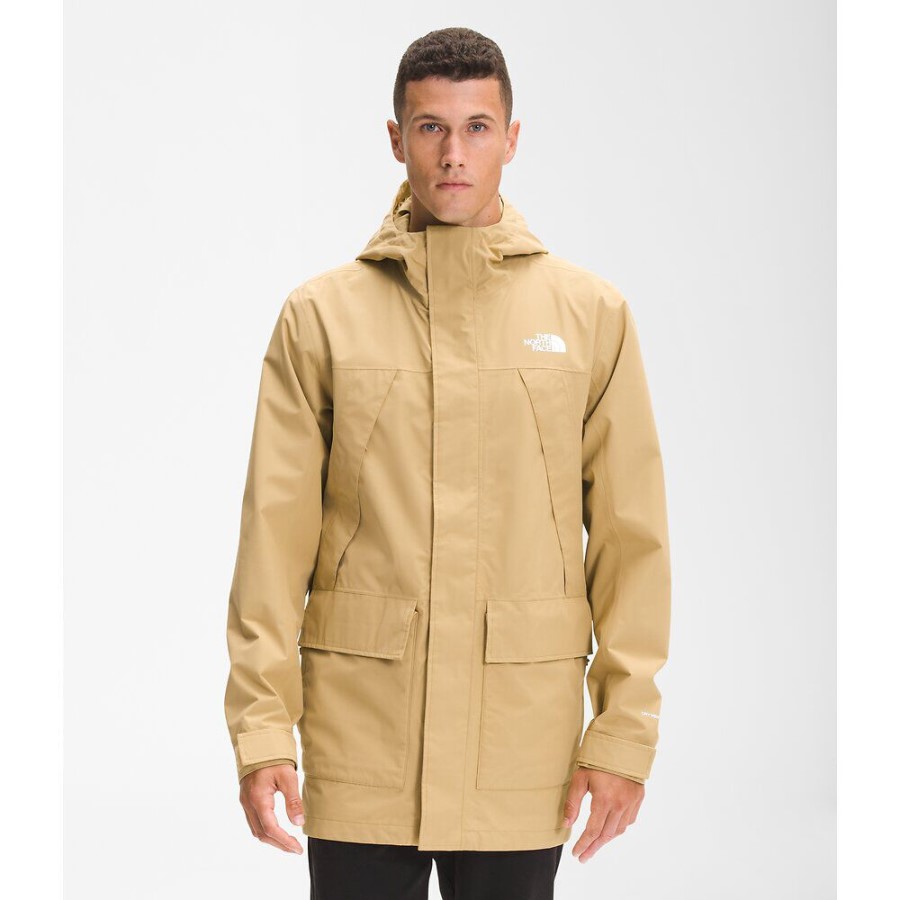 The North Face Tan גברים פארק גשם ברוש