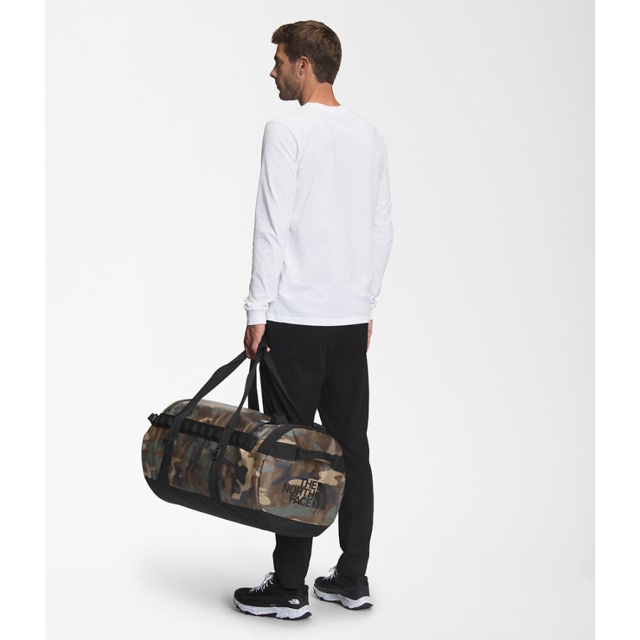 The North Face Tan Camo Print Base Camp Duffel