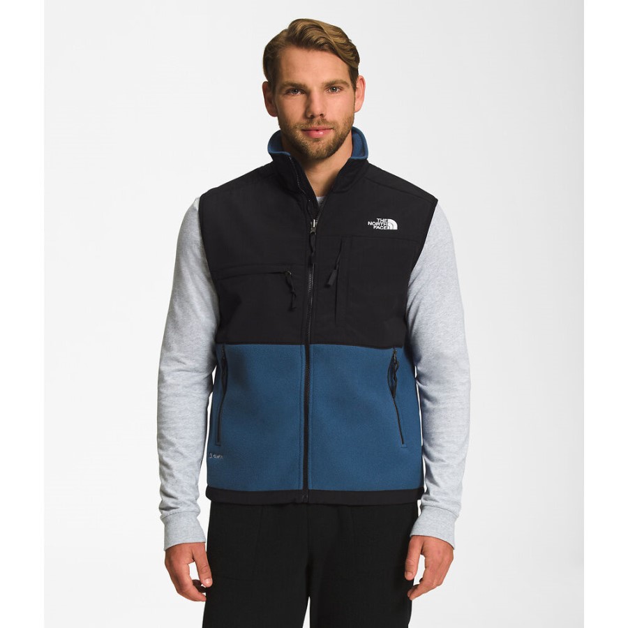 גברים דנאלי פליסה אפוד הפנים הצפוני כחול מוצל