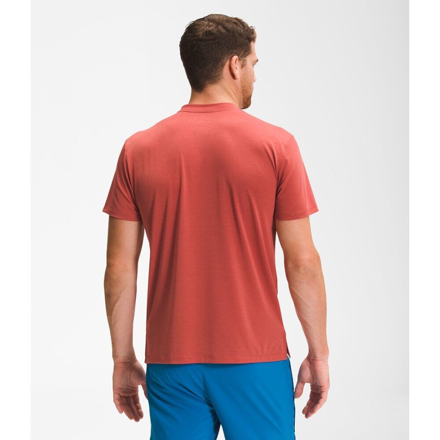 גברים לשוטט עם שרוול קצר העליון הצפון פנים תבלין אדום