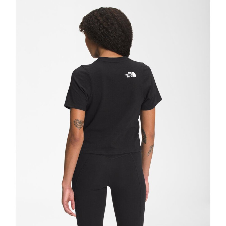 נשים שחורות שרוול קצר קואורדינטות חמוד טי את הפנים הצפוני