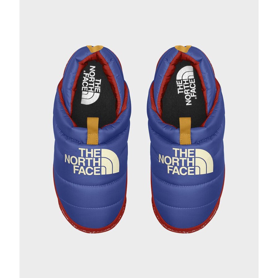 הגברים בפנים הצפונית מניחים פרדות כחולות