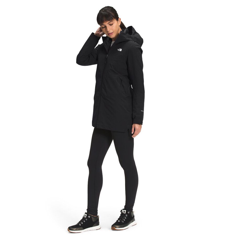 Black The North Face נשים Thermoball Eco Triclimate Parka