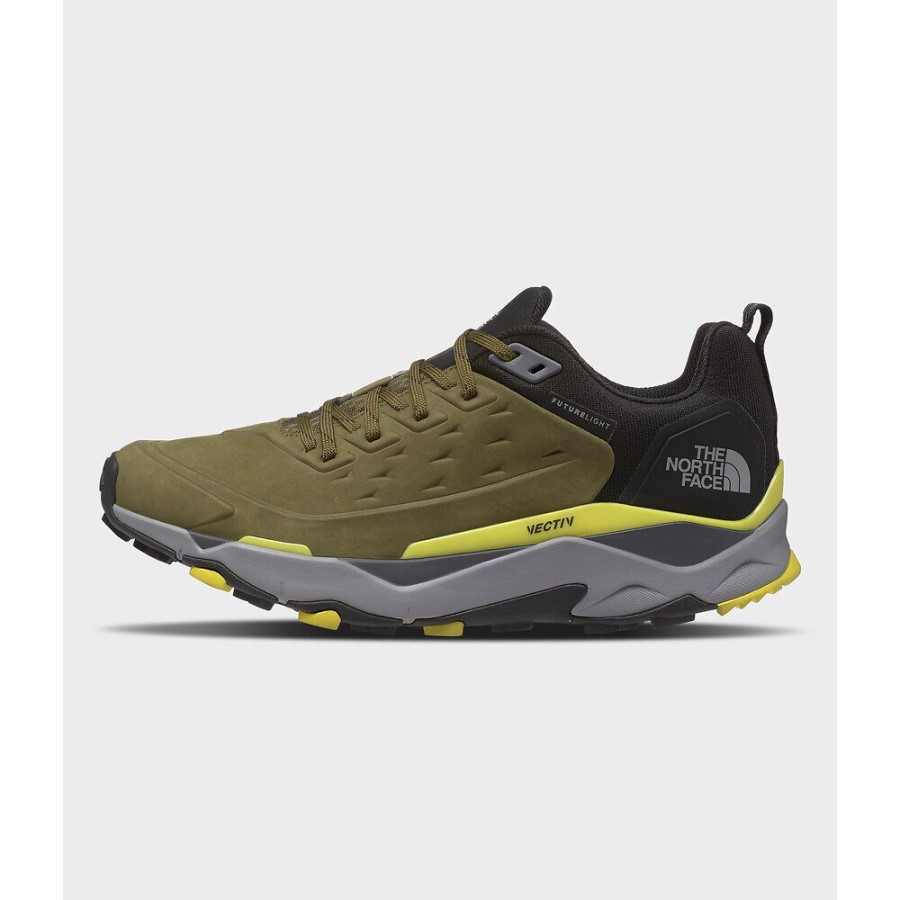 The North Face צבאי גברים זית Ectiv Exploris נעלי עור עתידיות