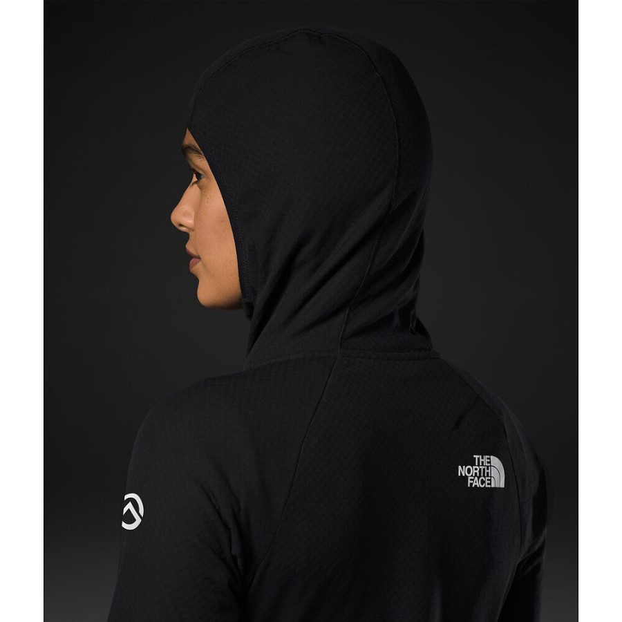 נשים פסגה עתידפליסה קפוצ\'ון רוכסן מלא שחור הפנים הצפוני