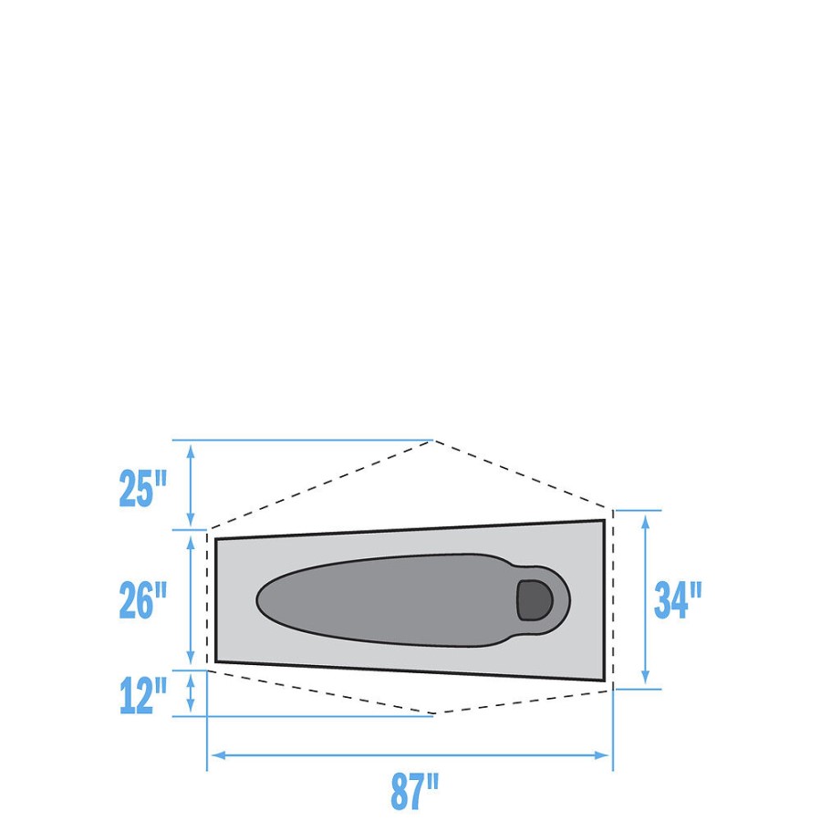 Stormbreak אוהל לאדם אחד החזית הצפונית אלון זהוב