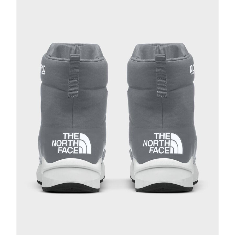 The North Face גברים Nuptse II מגפיים אטומות למים אפור