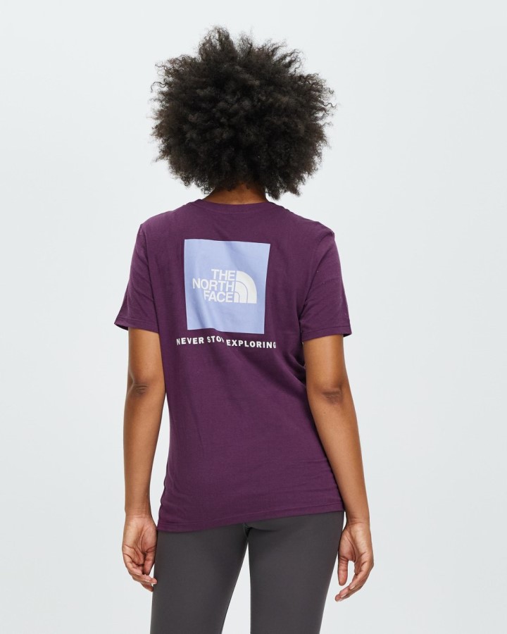 Blackberry Wine The North Face תיבת שרוול קצר Nse טי