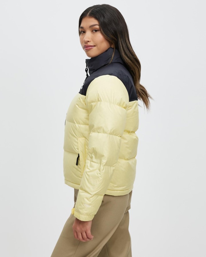 מעיל בננה חיוור ה-North Face משנת 1996 ז\'קט רטרו