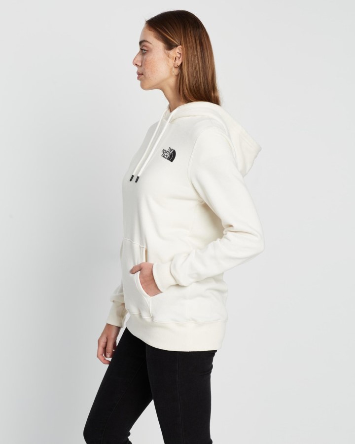 לבן The North Face Box Nse סוודר קפוצ\'ון