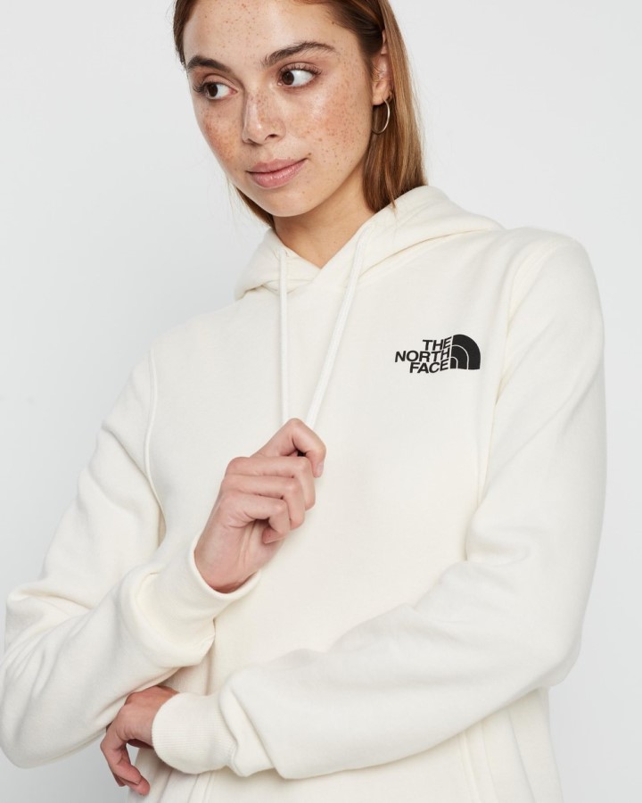 לבן The North Face Box Nse סוודר קפוצ\'ון