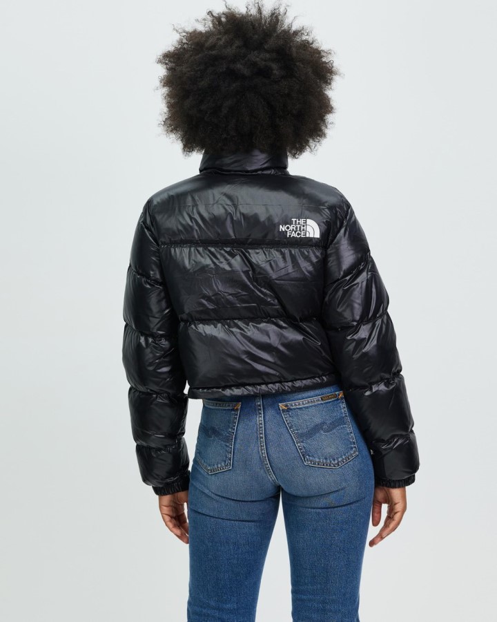 ז\'קט קצר Nuptse שחור ה-North Face