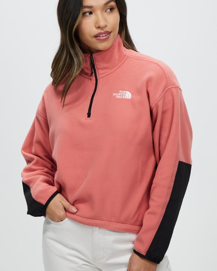 Faded Rose The North Face Tka Kataka 1/4 פליס Zip